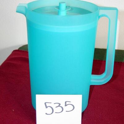 Lot 535-Tupperware Teal pitcher