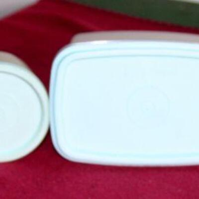 Lot 536 -Tupperware Mint Green containers