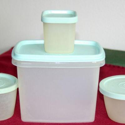 Lot 536 -Tupperware Mint Green containers