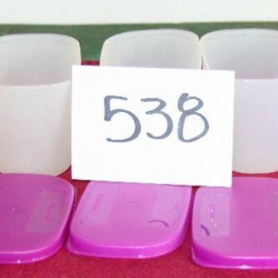 Lot 538- Tupperware  Refrigerator Bowls