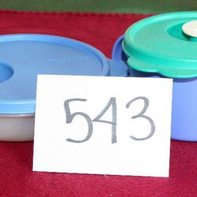 Lot 543 - Tupperware pop Lid Containers