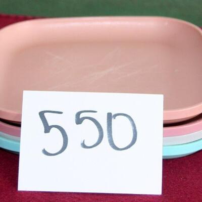 Lot 550- Tupperware Plates