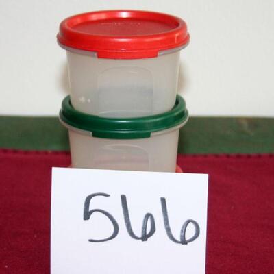 Lot 566- Tupperware containers