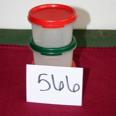 Lot 566- Tupperware containers
