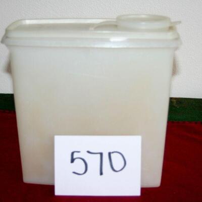 Lot 570- Tupperware Cereal Container