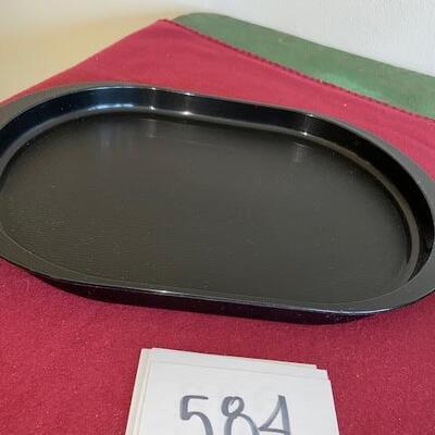 Lot 584 - Tupperware Black  Serving tray