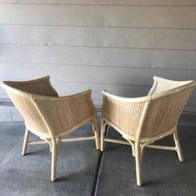 Rattan Chairs by McGuire - SKU B38