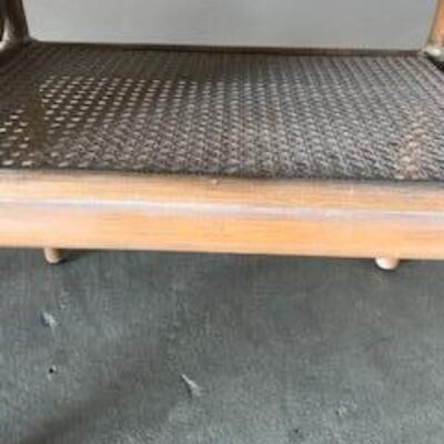 Vintage McGuire Bamboo & Rattan Light Wood Side Tables - SKU B39