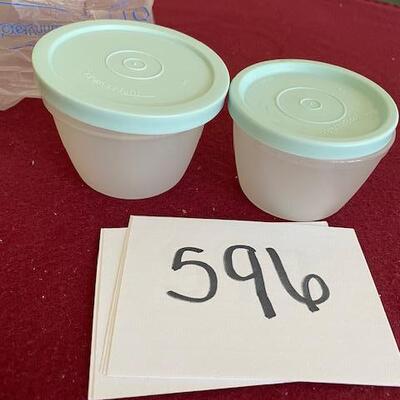 Lot 596 - Tupperware Set of 2 Refrigerator bowls