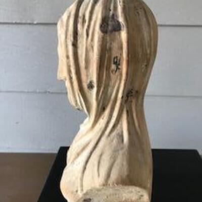 Carved Wooden Woman's Head - SKU B40
