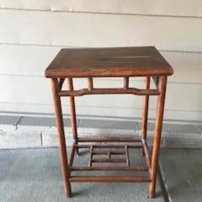 Antique Looking Stained Wood  Standing Table - SKU B43