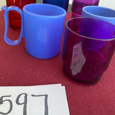 Lot 597 - Tupperware Cups and mugs