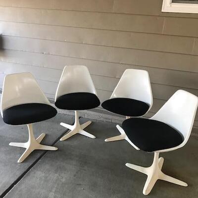 Four Vintage Mid-Century Modern Tulip Chairs - SKU B45