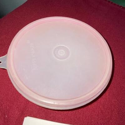 Lot 608 - Tupperware Pink Bowl