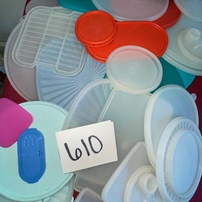 Lot 610 - Tupperware Lids only