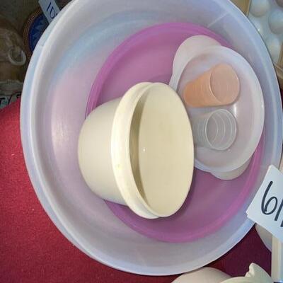 Lot 611 - tupperware bowls only...NO LIDS