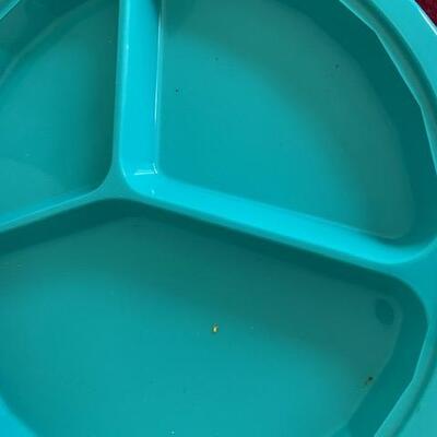 Lot 612 - Plastic Divided Plates and cereal keeper