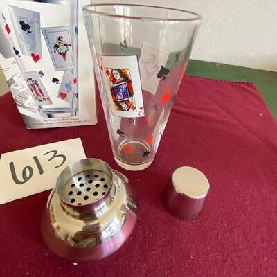 Lot 613 - Card party Cocktail Shaker