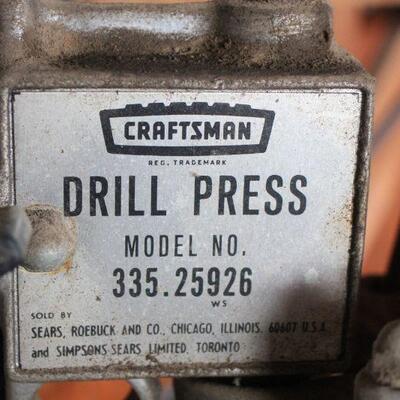 Lot 15 Craftsman Drill Press