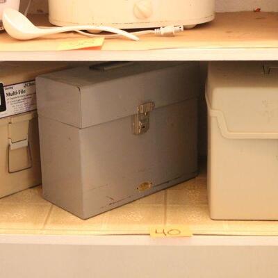 Lot 40 Document Boxes