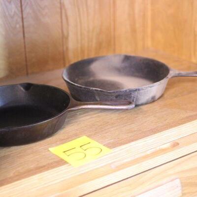 Lot 55 Cast Iron Wagner Ware Sidney 0, Lodge USA