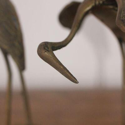 Lot 58 Brass Bird Figurines Korean 