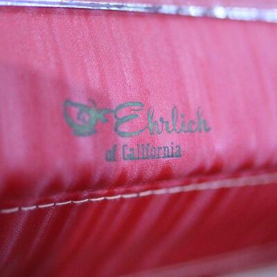 Lot 59 Antique Ehrlich of CA Red Traincase/Suitcase