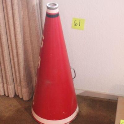 Lot 61 Largo. Vintage Red Megaphone 'Gail'