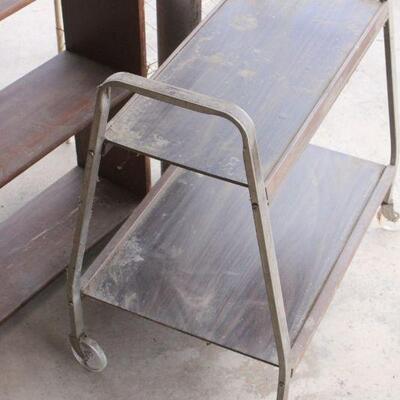 Lot 78 Vintage Shelves & Cart