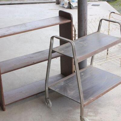 Lot 78 Vintage Shelves & Cart