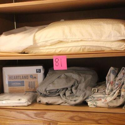Lot 81 Contents of Linen Closet 