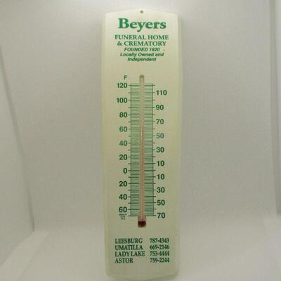 Lot 22 - Beyers Funeral Home Thermometer