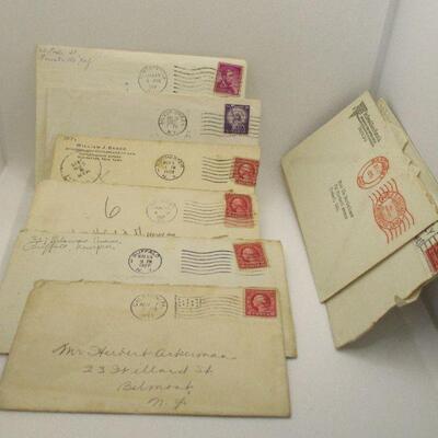 Lot 30 - 17 Envelopes with Cancelled Stamps