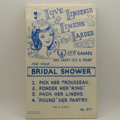 Lot 36 - Vintage Bridal Shower Game Book