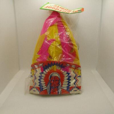 Lot 39 - Outdoor Sports Indian Drum and Headdress