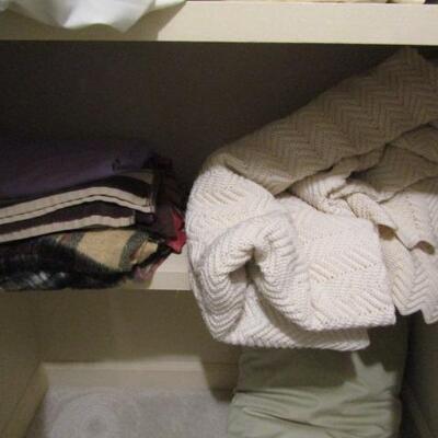 Closet Full of Linens (Sheets, Blankets, Pillows, Towels)