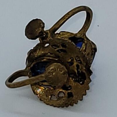 JMO11: Six pair Beautiful vintage screwback earring lot, Czechoslovakia , Majorca,  gold filled and more