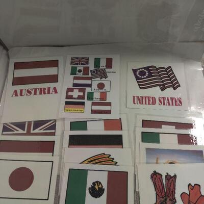 Laminated posters of flags