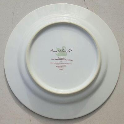 4 1996 Gloria Vanderbilt Summerfest Salad Plates
