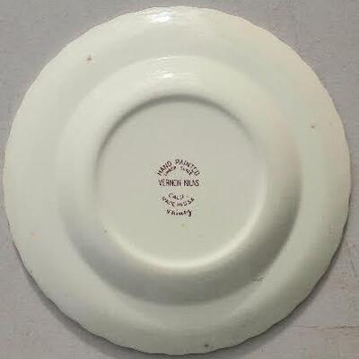 7 Vernon Kilns Chintz Bread and Butter Plates 