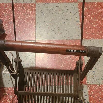 Lot 805: Primitive Tool Cast Iron Berry Picker
