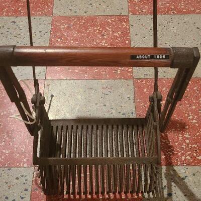 Lot 805: Primitive Tool Cast Iron Berry Picker