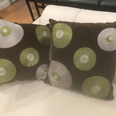 Brown&Green pillows 16"x16" $15