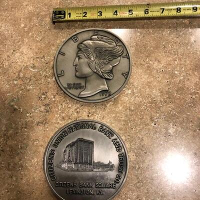 Coin paperweights 5" Diameter $15 each