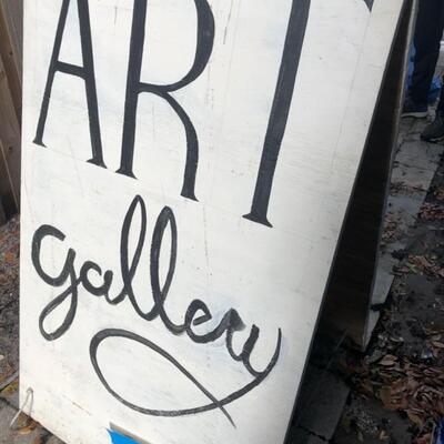 Art Gallery Sandwich Board $35