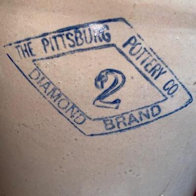 Lot 626 - Stoneware Crock  Pittsburg Pottery