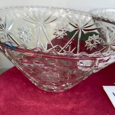Lot 629 - Two Glass Punchbowls