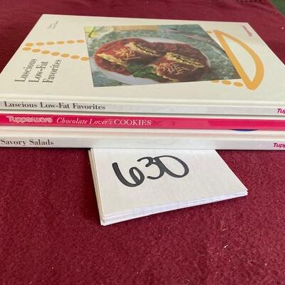 Lot 630 - tupperware Cookbooks