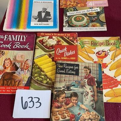 Lot 633 - Vintage Cookbooks