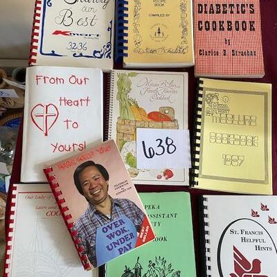 Lot 638 - Vintage Cookbooks